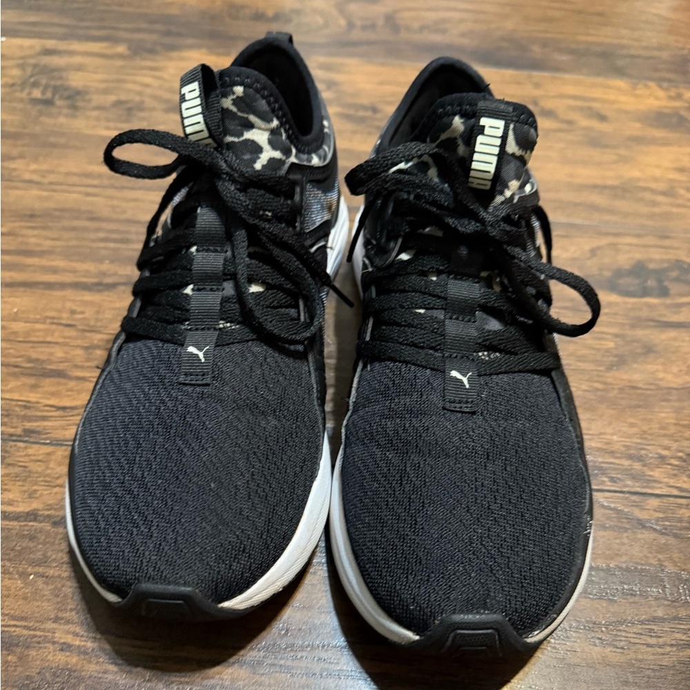 Puma Black and Camo Women's Sneakers